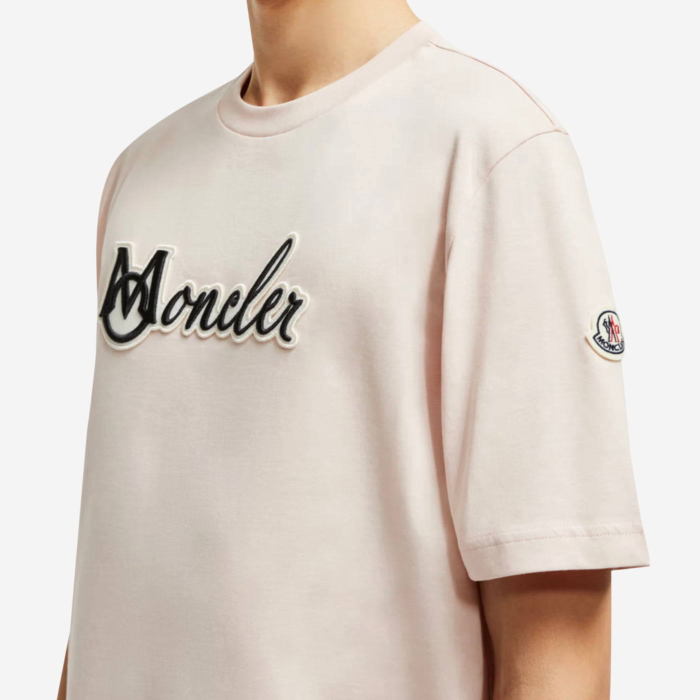 Moncler Embroidered Varsity Logo Cotton T-shirt