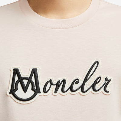Moncler Embroidered Varsity Logo Cotton T-shirt