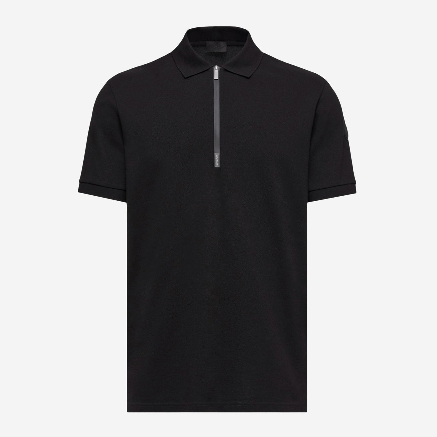 Moncler Logo Cotton Piquet Half-Zip Polo Shirt – ZAP