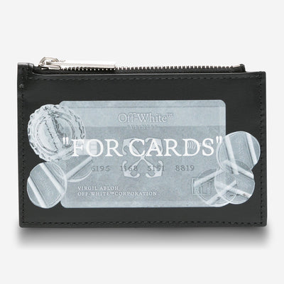 Off-White Quote Bookish Zip Cardholder