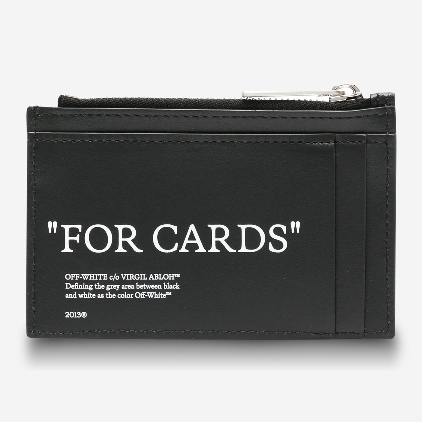 Off-White Quote Bookish Zip Cardholder