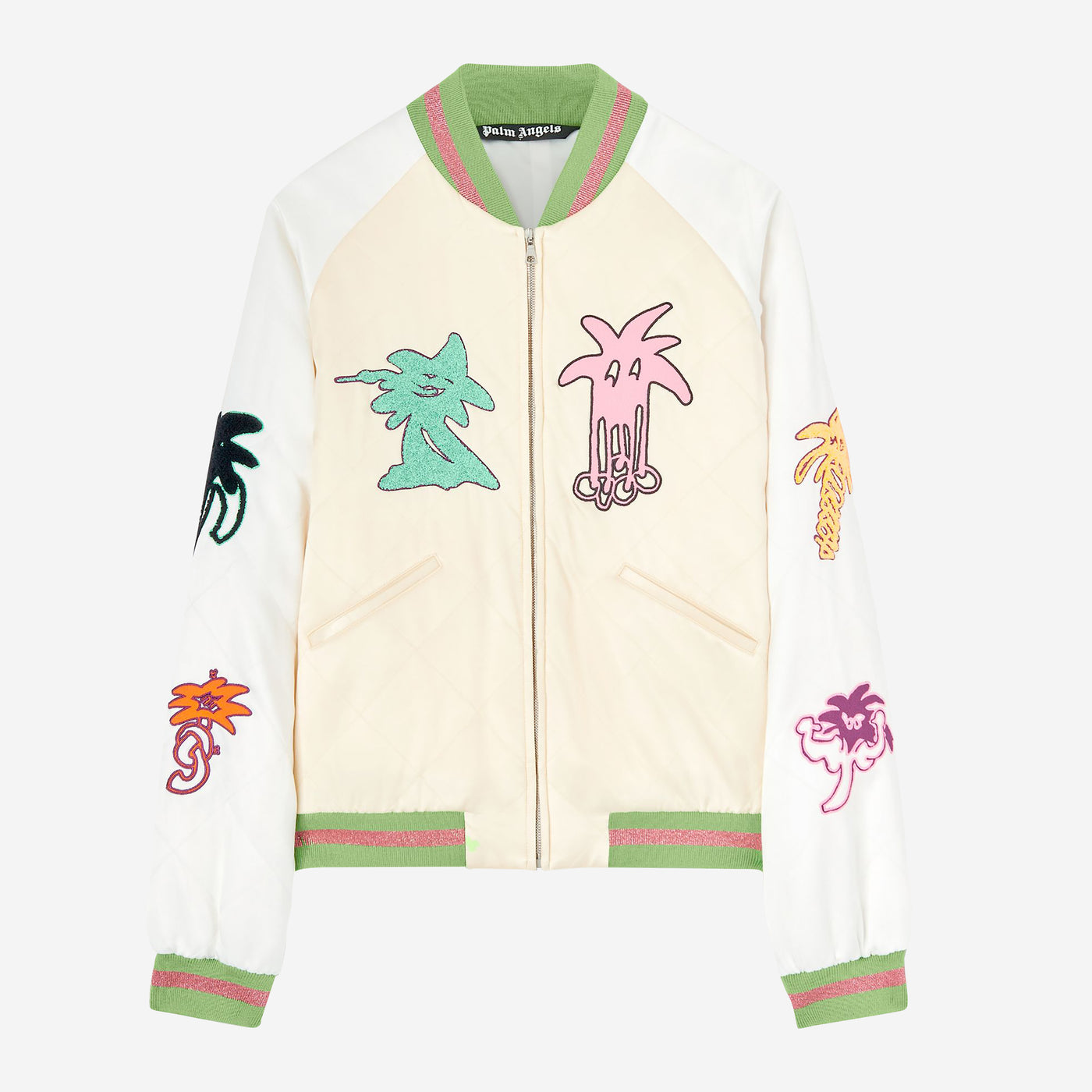 Palm Angels Palmate Quilted Sukajan Jacket