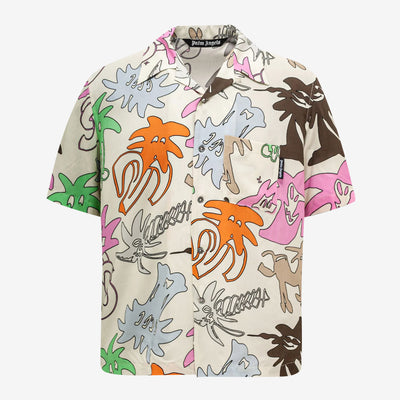 Palm Angels Palmity Allover Bowling Shirt