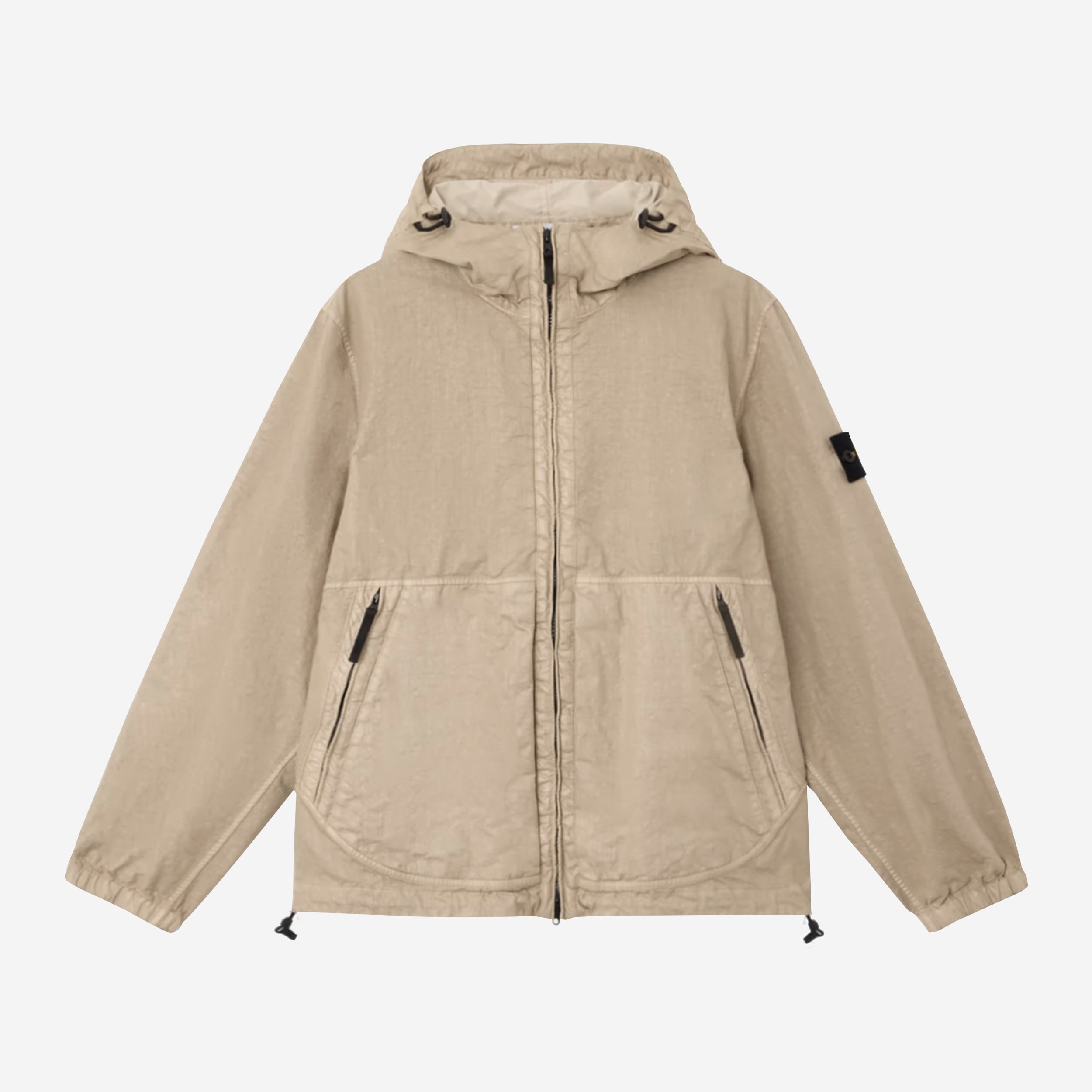 Stone Island 4100053 Organic-Look Nylon Panama-TC Hooded Jacket