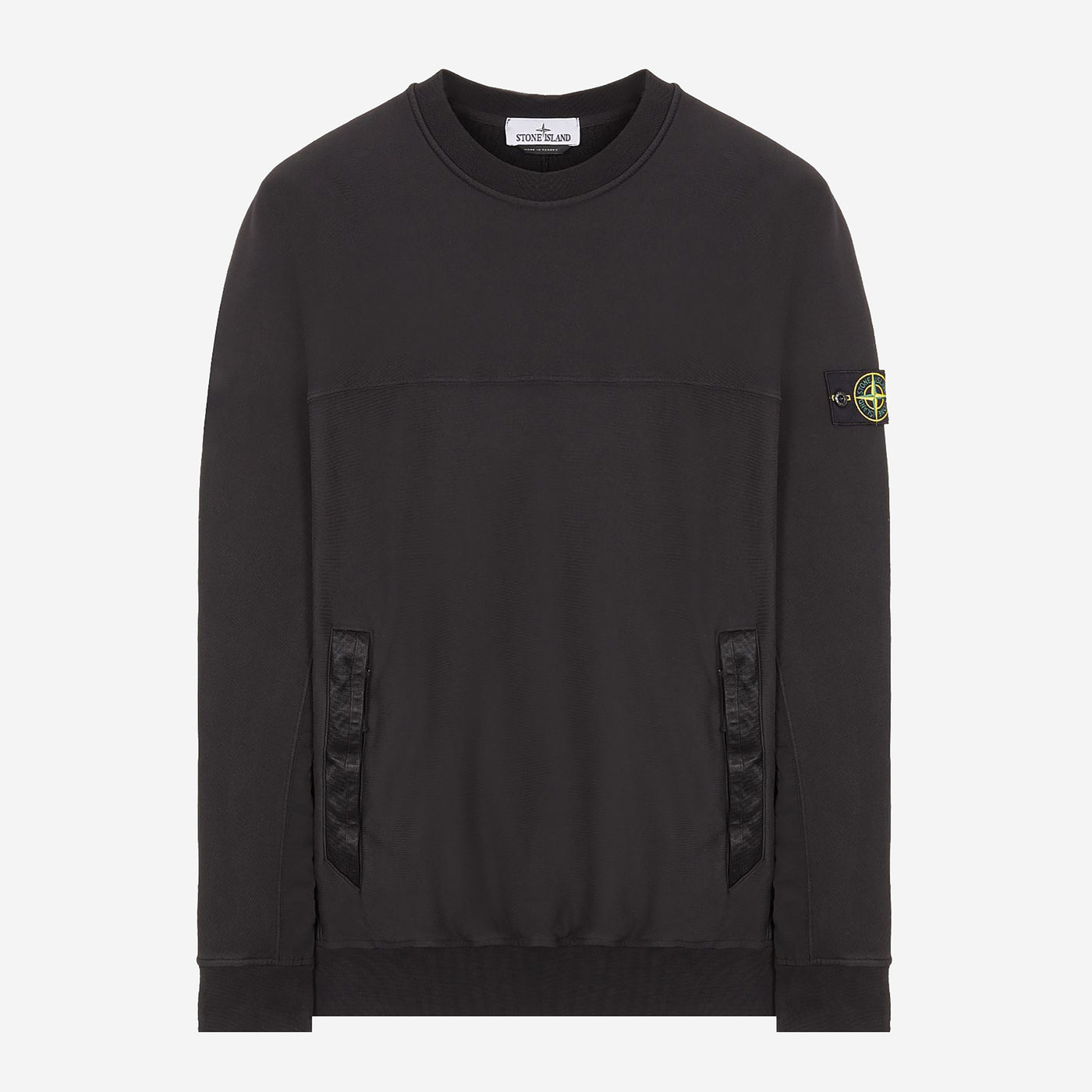 Stone Island Nylon Details Crewneck Sweatshirt