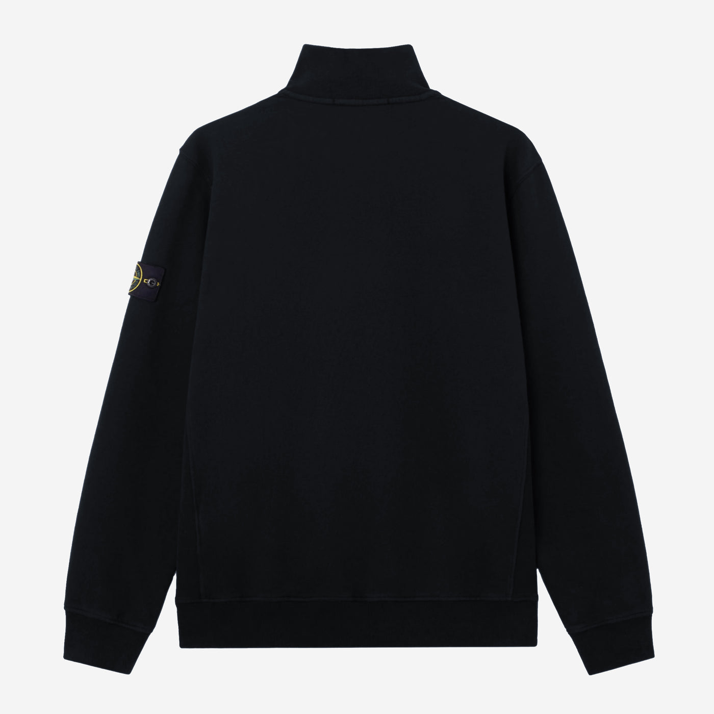 Stone Island Half Zip Brushed Organic Cotton Fleece
