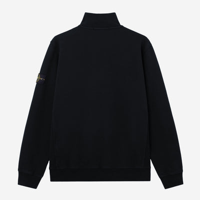 Stone Island Half Zip Brushed Organic Cotton Fleece