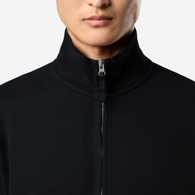 Stone Island Half Zip Brushed Organic Cotton Fleece