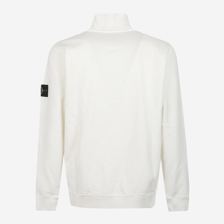 Stone Island Half Zip Brushed Organic Cotton Fleece – ZAP