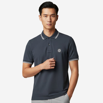 Stone Island 2200010 Organic Cotton Pique With Stretch Polo – ZAP