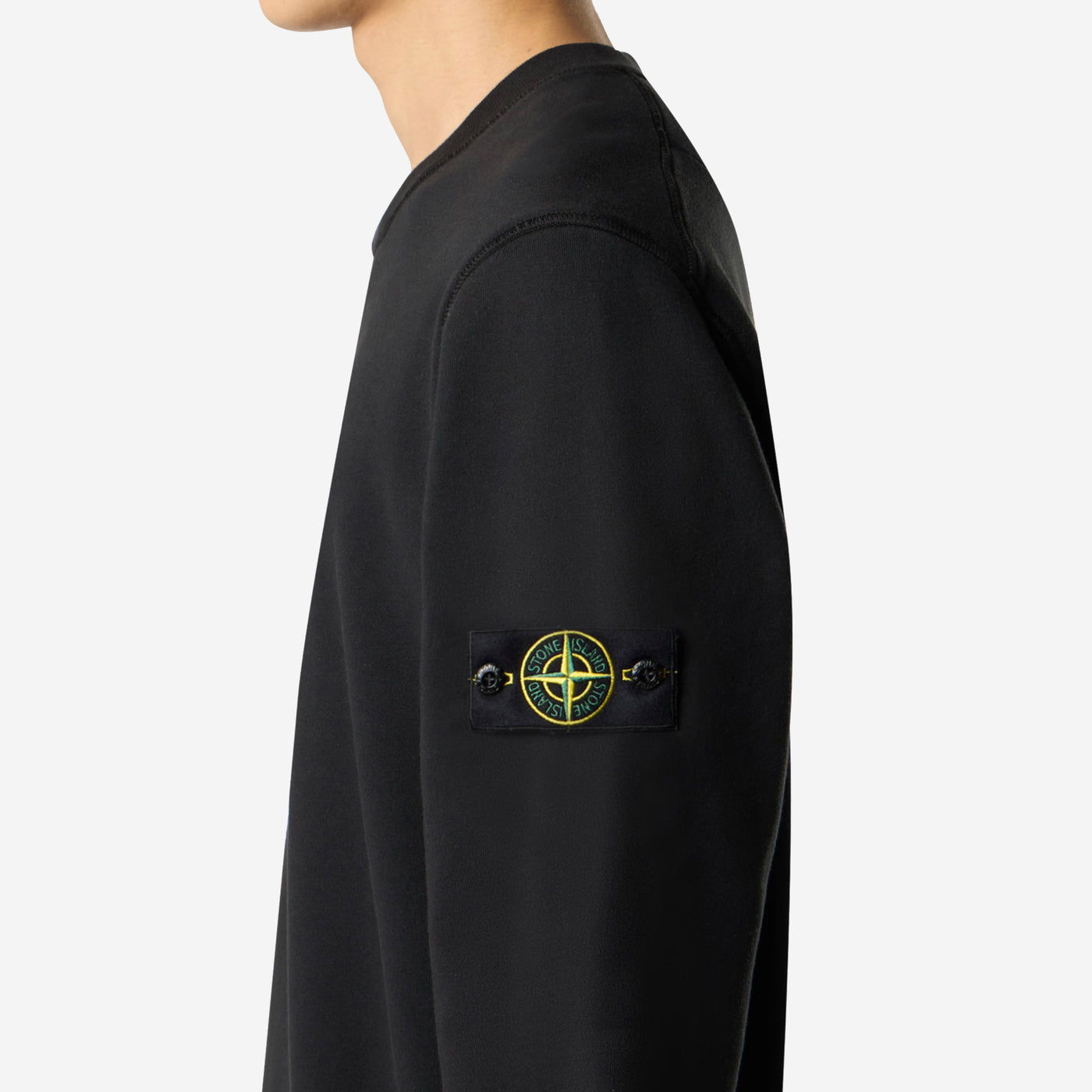 Stone Island Organic Cotton Fleece Sweatshirt