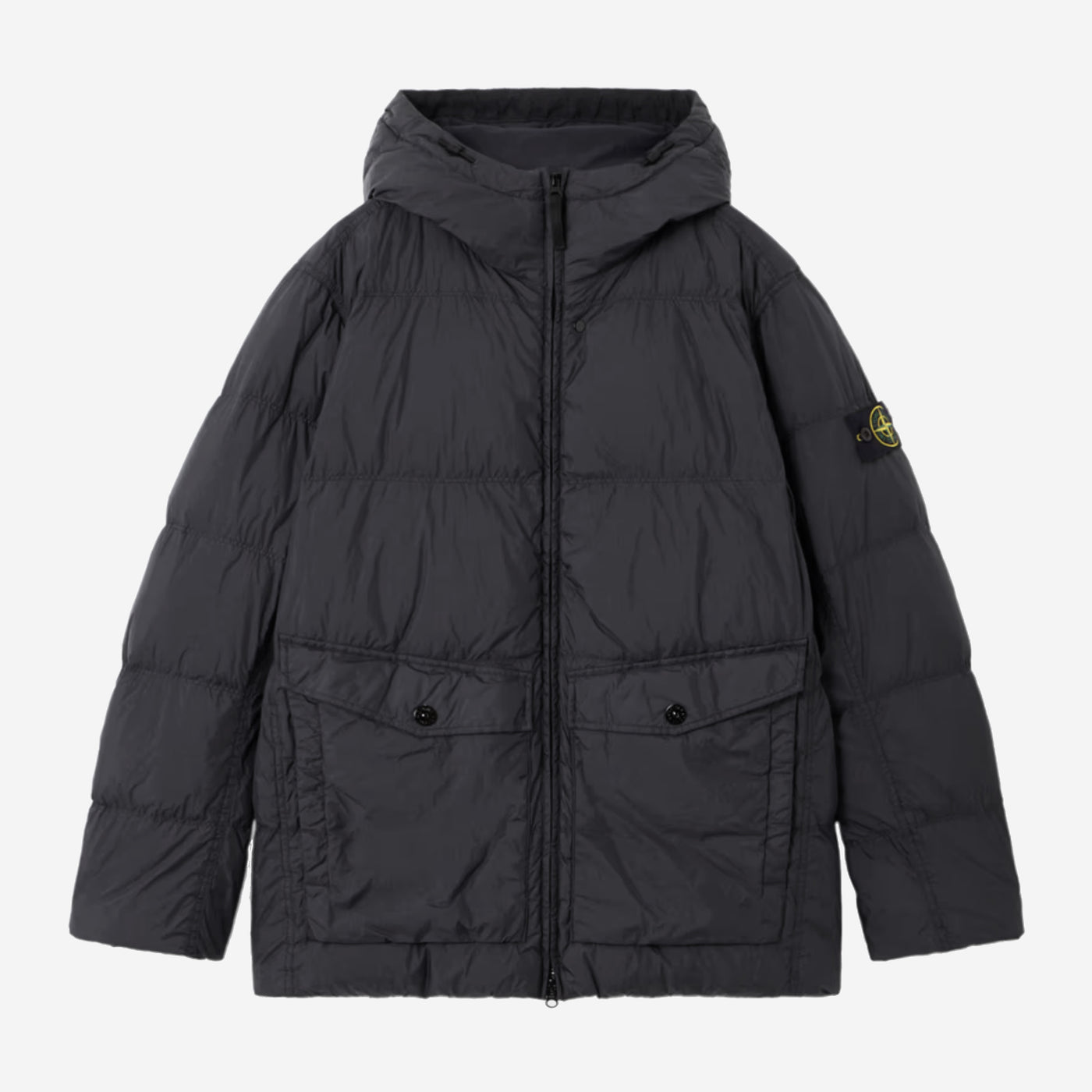 Stone Island Crinkle Reps Hooded Down Jacket
