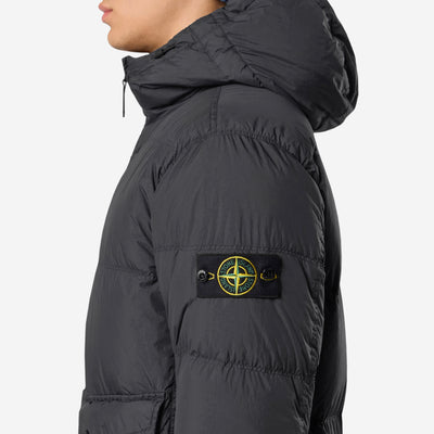 Stone Island Crinkle Reps Hooded Down Jacket