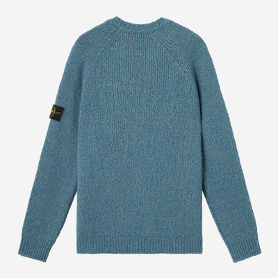 Stone Island Fancy Yarn Mouline Wool Crewneck Knitwear
