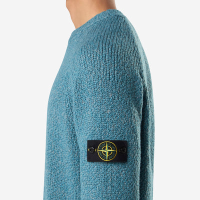 Stone Island Fancy Yarn Mouline Wool Crewneck Knitwear