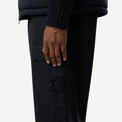 Stone Island Ghost Wool And Nylon Flannel Cargo Trousers