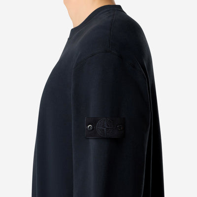 Stone Island Ghost Stretch Cotton Fleece Crewneck Sweatshirt
