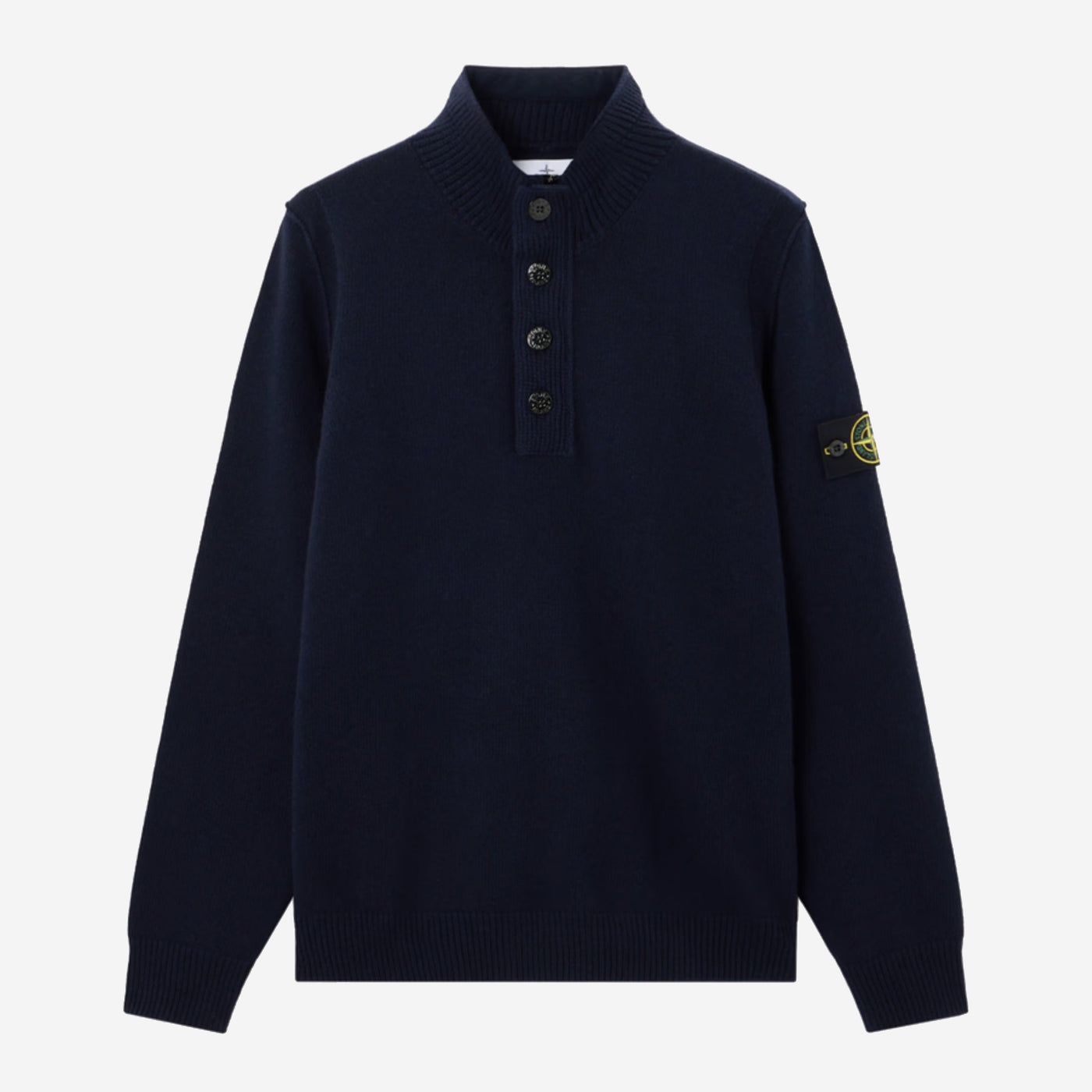 Stone Island Buttoned Lambswool Knitwear