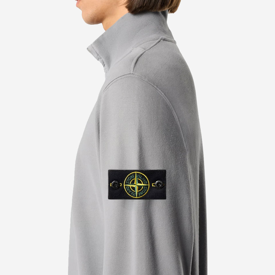 Stone Island 6100068 Brushed Organic Cotton Fleece Half Zip