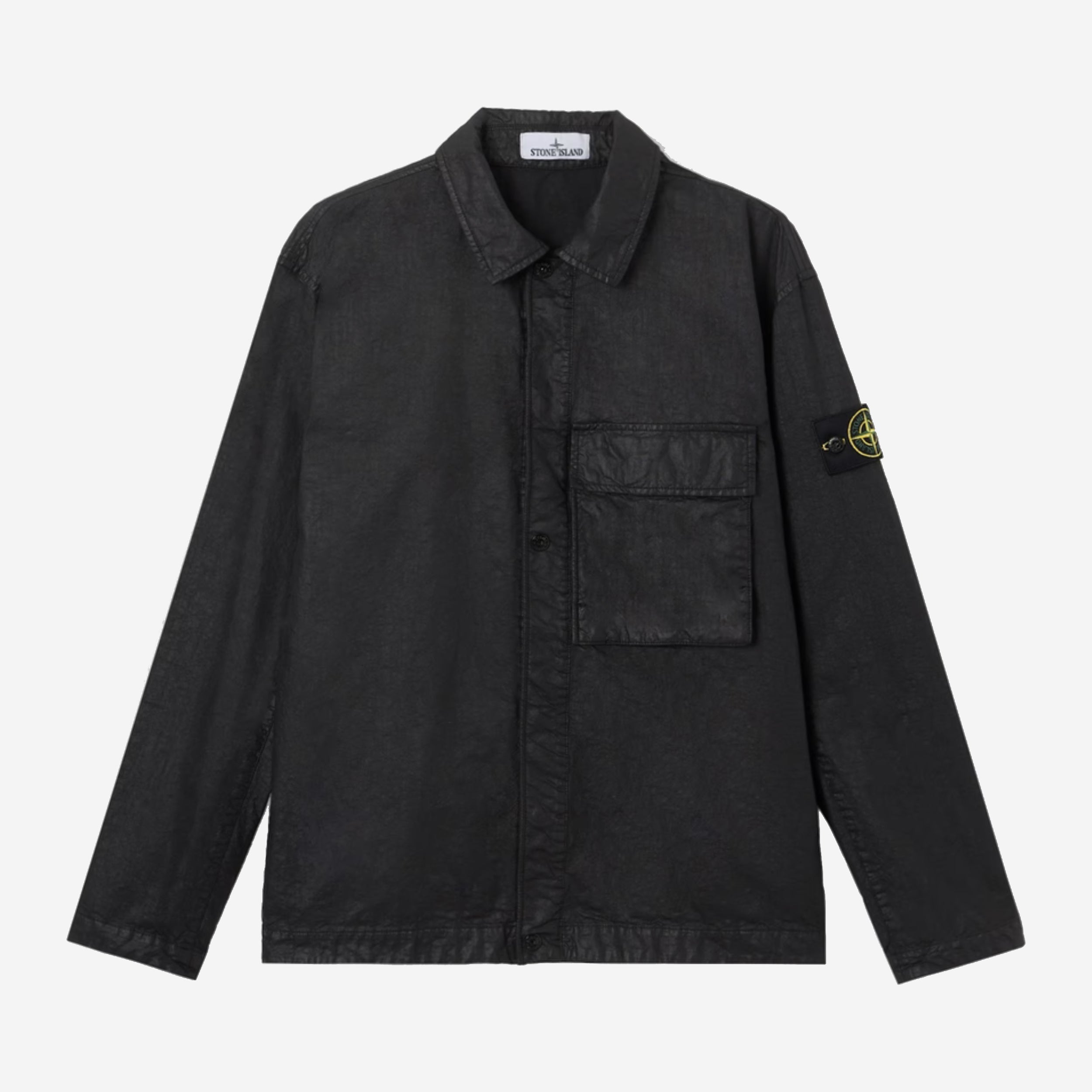 Stone Island 1200003 Organic-Look Nylon Panama-TC Overshirt