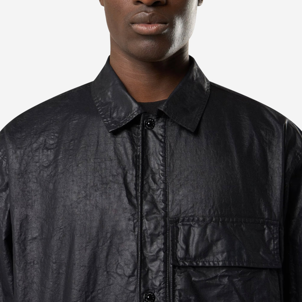Stone Island 1200003 Organic-Look Nylon Panama-TC Overshirt – ZAP