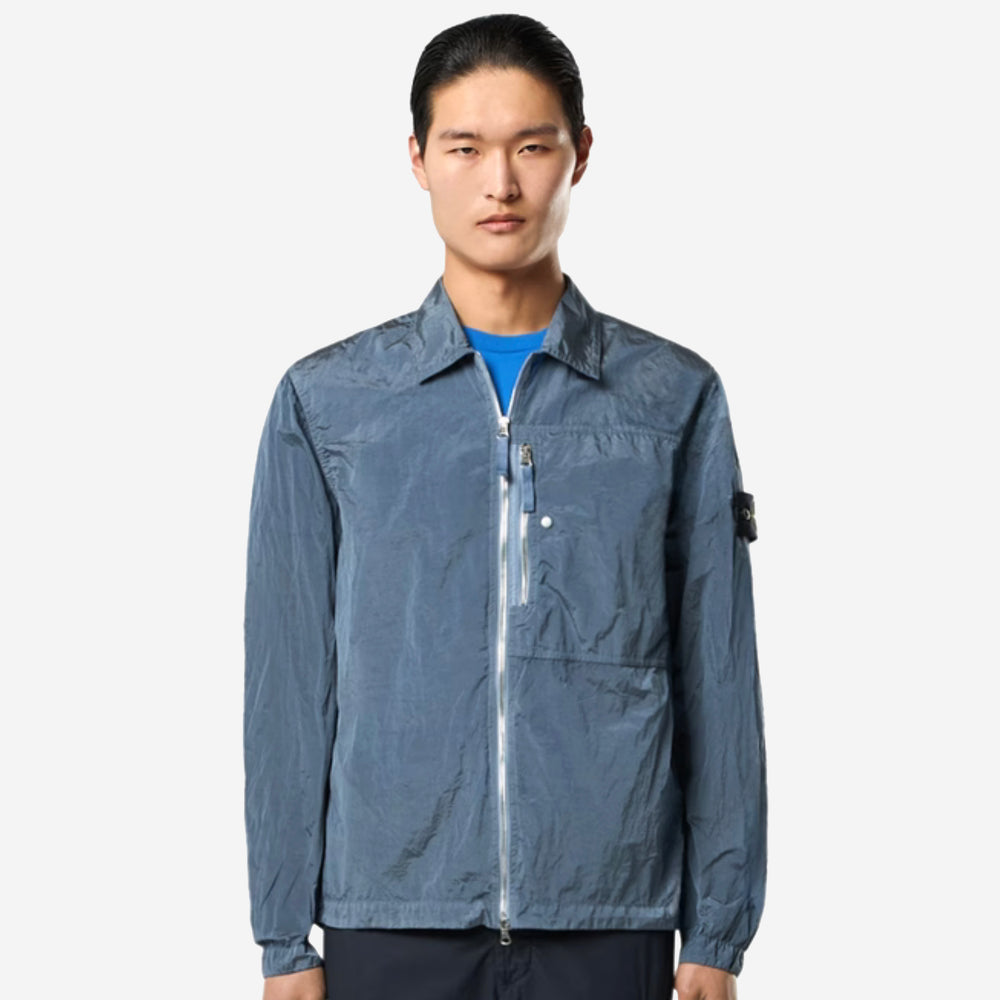 【STONE 】NYLON L OVERSHIT Mサイズ Stone Island 1200038 Nylon Metal In Econyl® Overshirt – ZAP