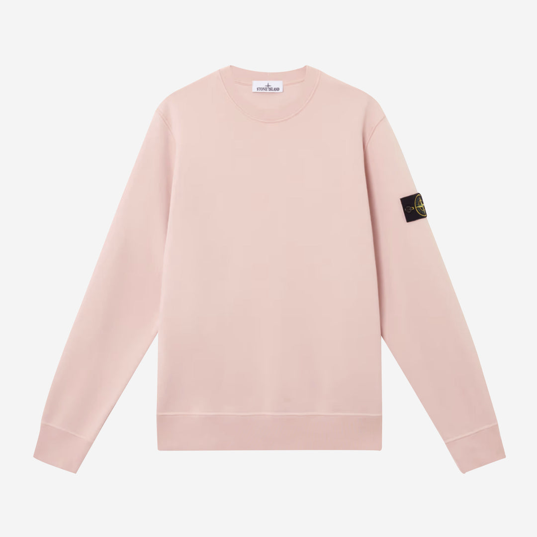 トップス STONE  pink sweatshirt Msize Stone Island Garment Dyed Cotton Sweatshirt Pink at CareOfCarl.com