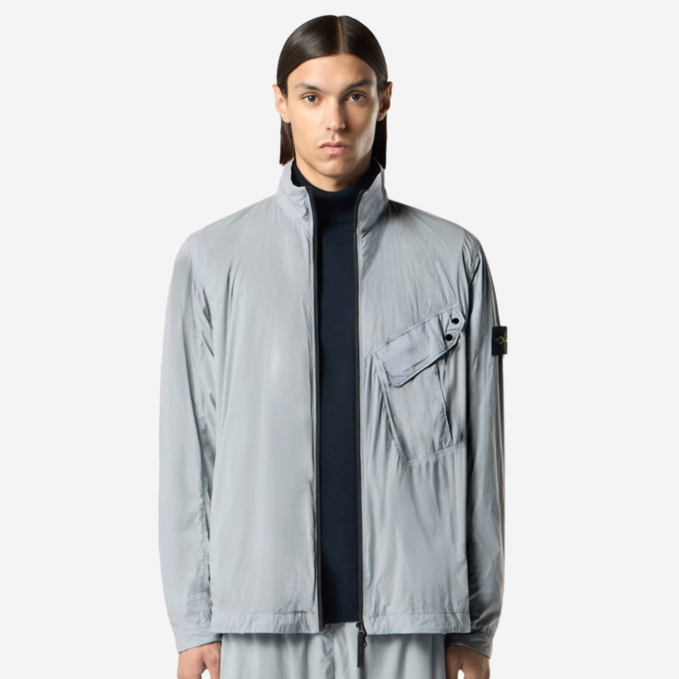 Stone Island 1200015 Ultralight Nylon Stretch-TC Shirt Jacket – ZAP