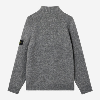 Stone Island Fancy Yarn Mouliné Wool Cardigan Knitwear