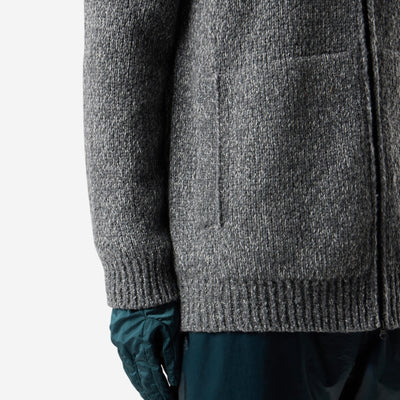 Stone Island Fancy Yarn Mouliné Wool Cardigan Knitwear