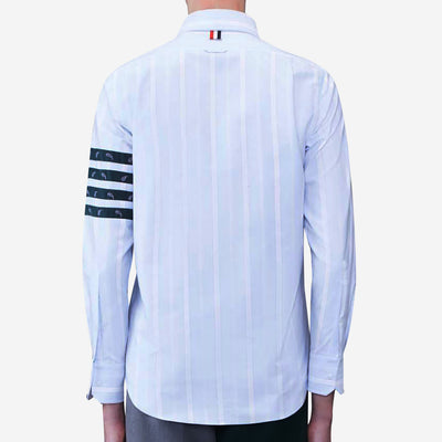 Thom Browne Paisley Tie Jacquard 4-Bar Straight Fit Shirt