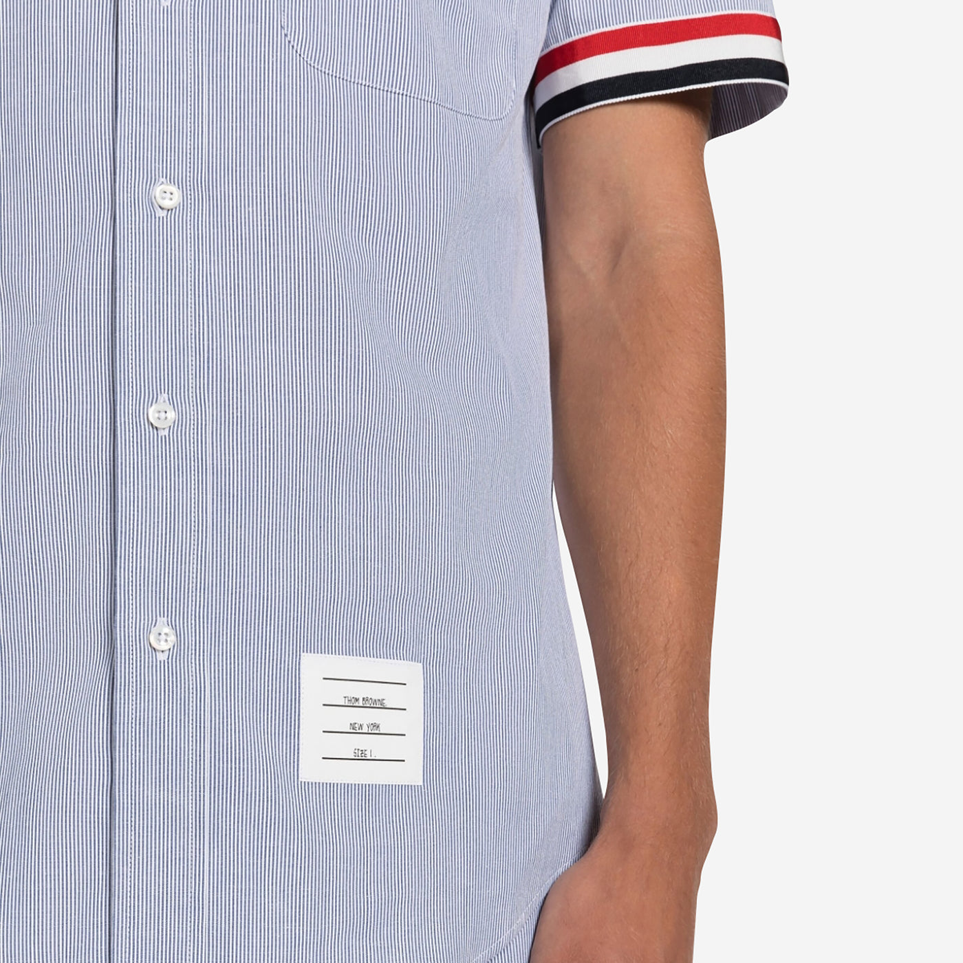 Thom Browne Pincord Armband Short Sleeve Shirt