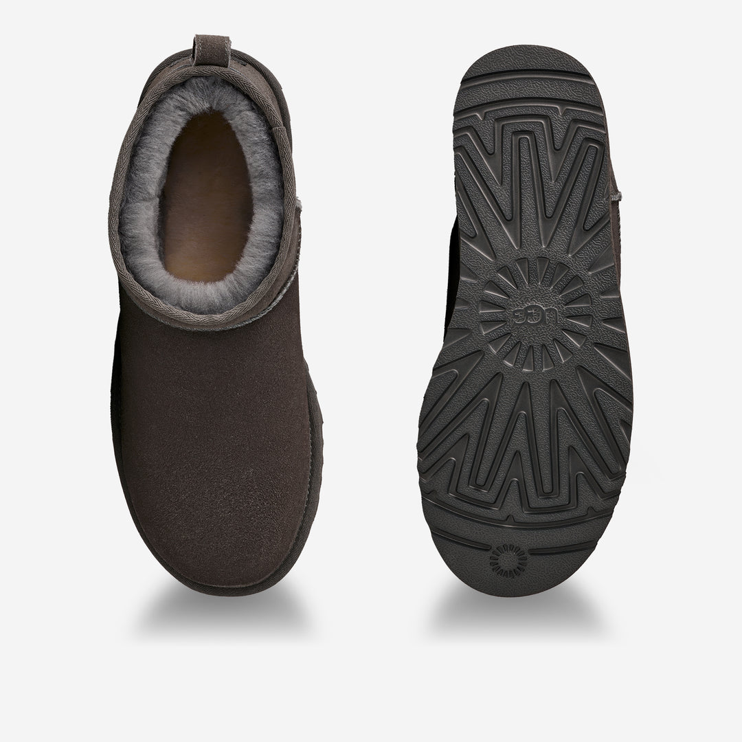 UGG W CLASSIC MINI 5854 W /BLK 23.0cm Ugg Classic Platform Buckle