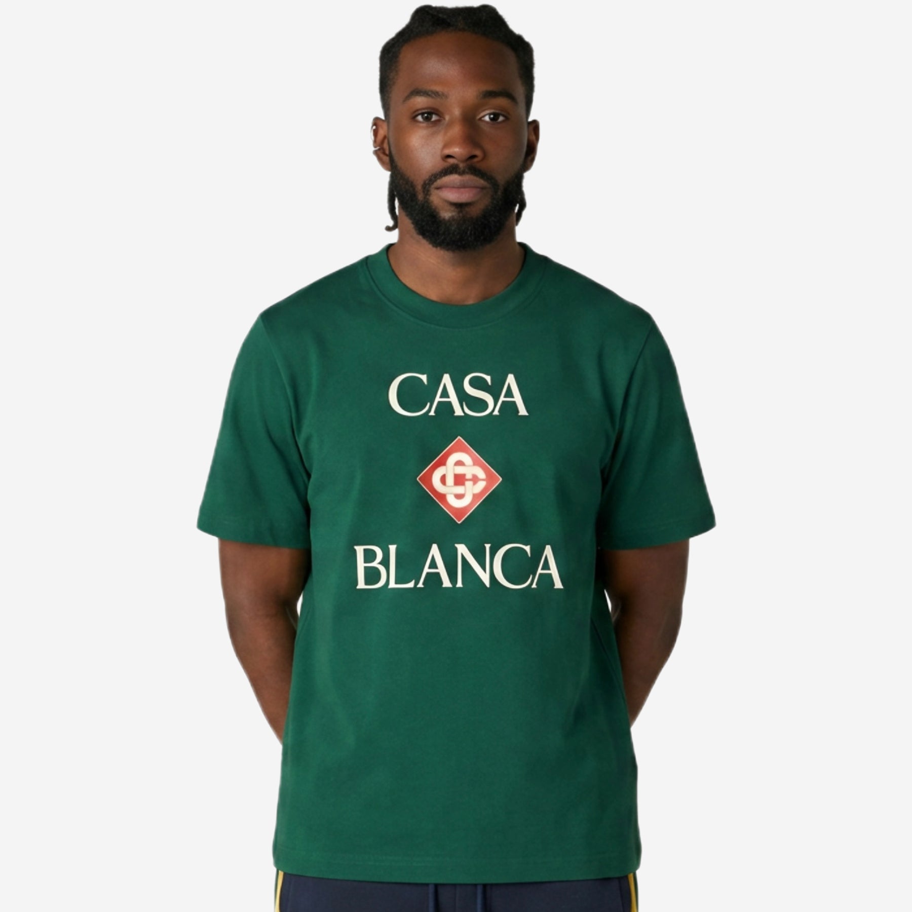 Casablanca Diamond Stacked Logo T-shirt