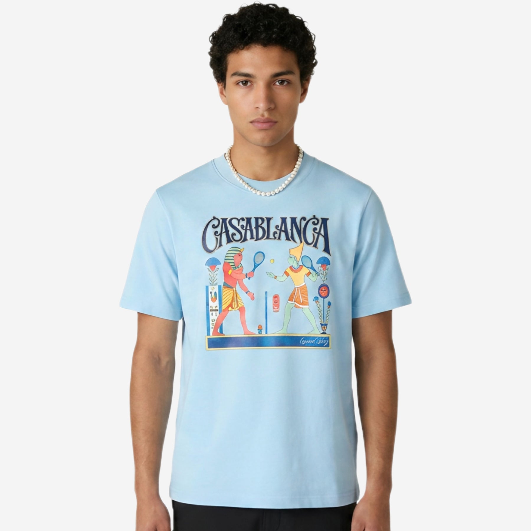 Casablanca Egyptian Tennis Match T-shirt