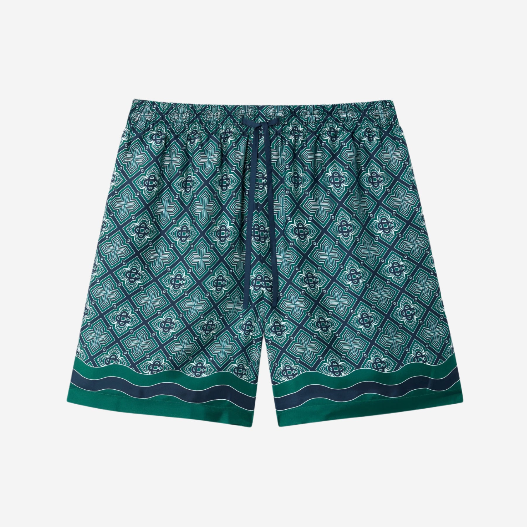 Casablanca Radiating Monogram Silk Short