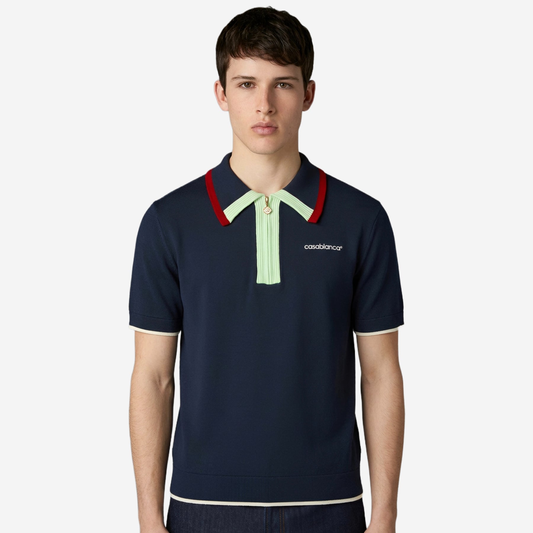 Casablanca Merino Knit Polo