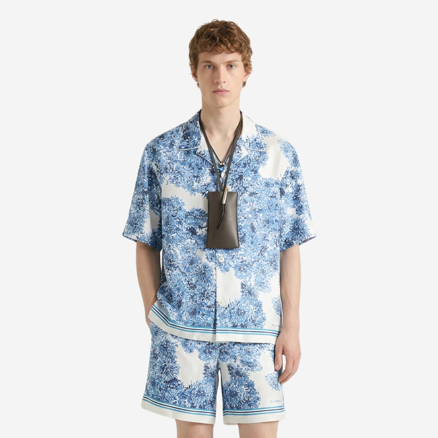 Givenchy Couture PomPom Seam Silk Shirt