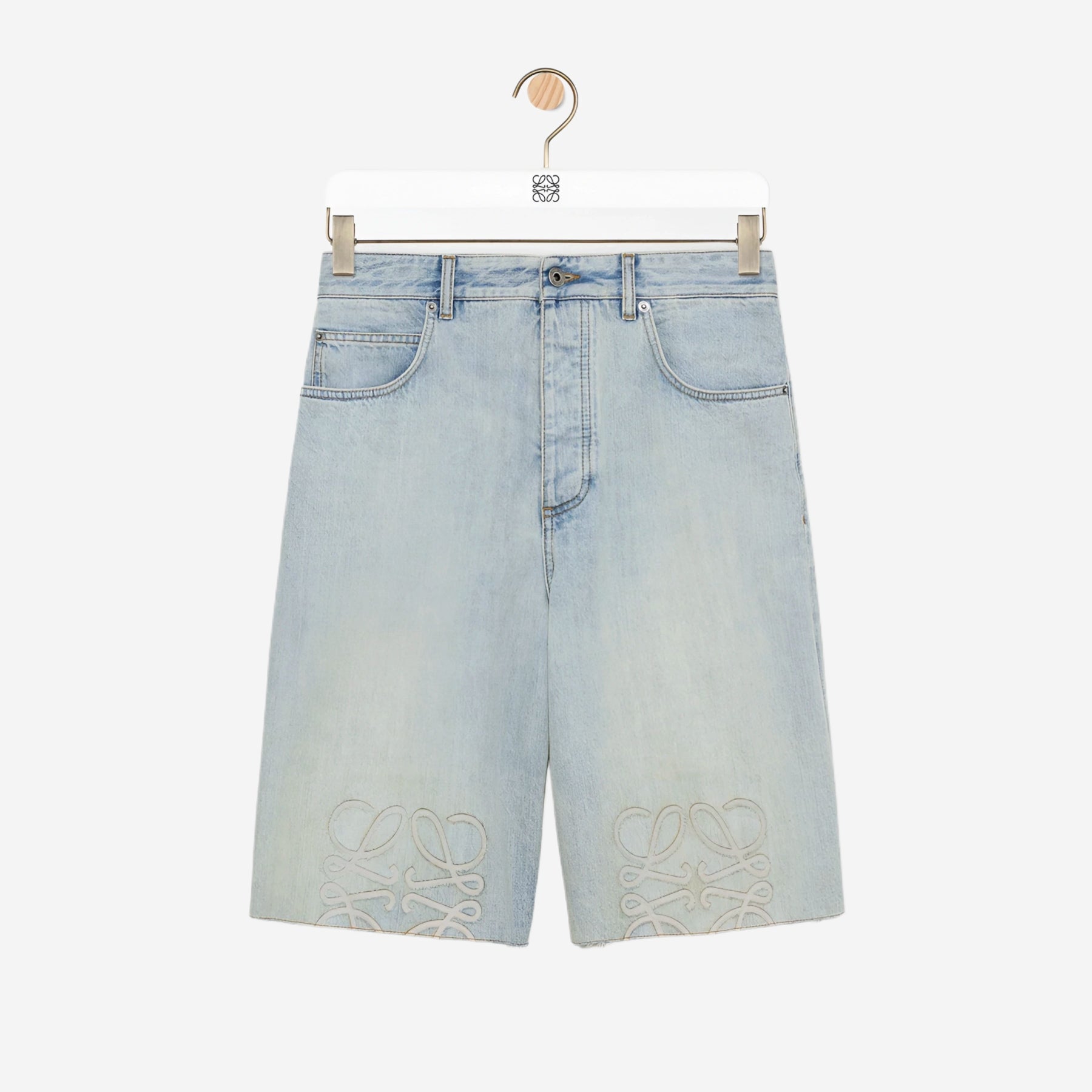 Loewe Anagram Denim Short