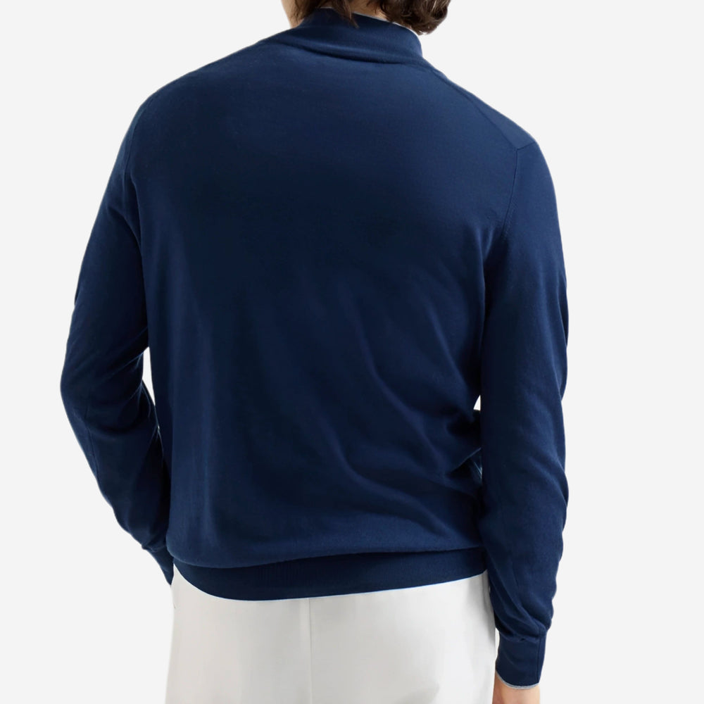 Brunello Cucinelli Sea Island Cotton & Cashmere Lightweight Half