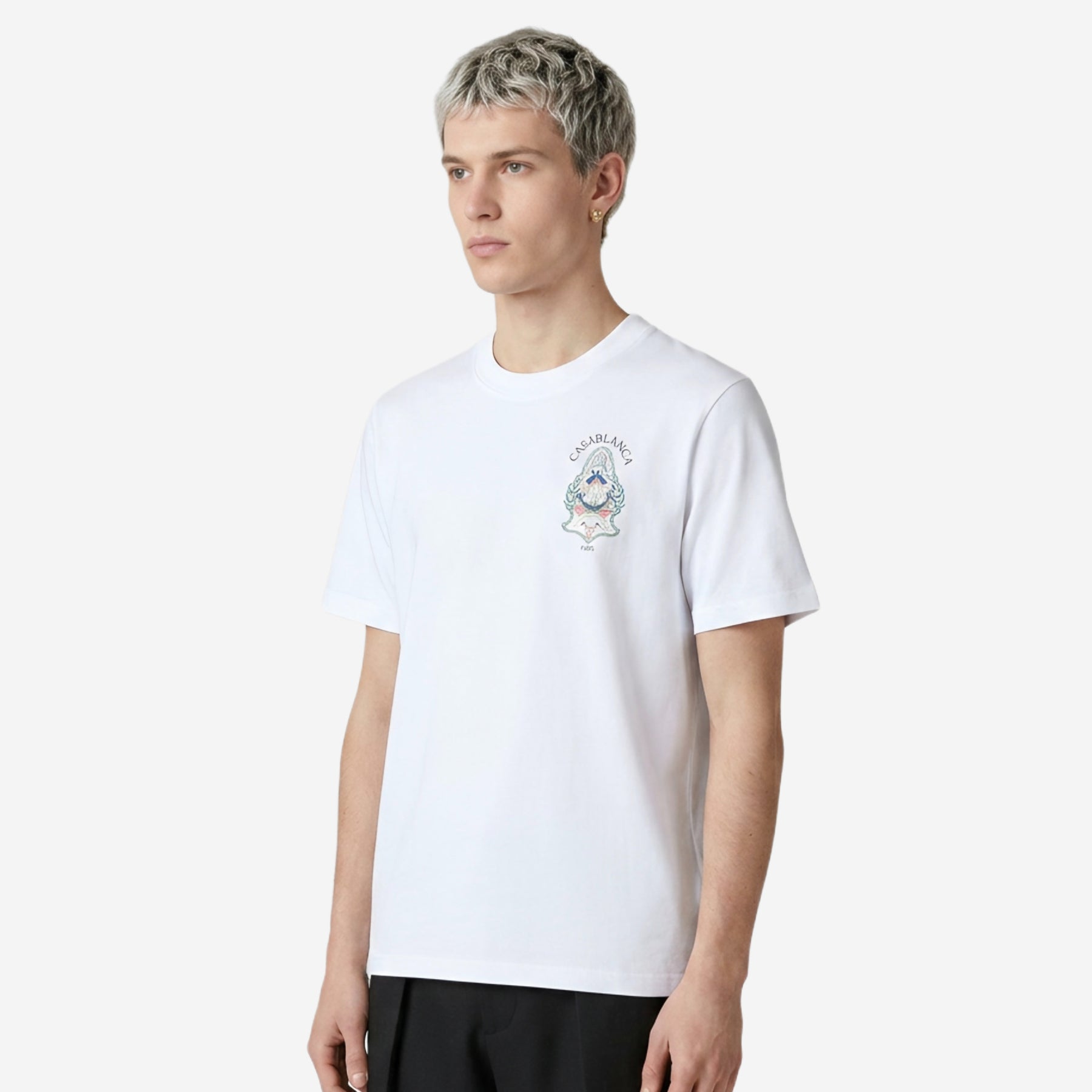 Casablanca Black Hotel Emblem T-shirt