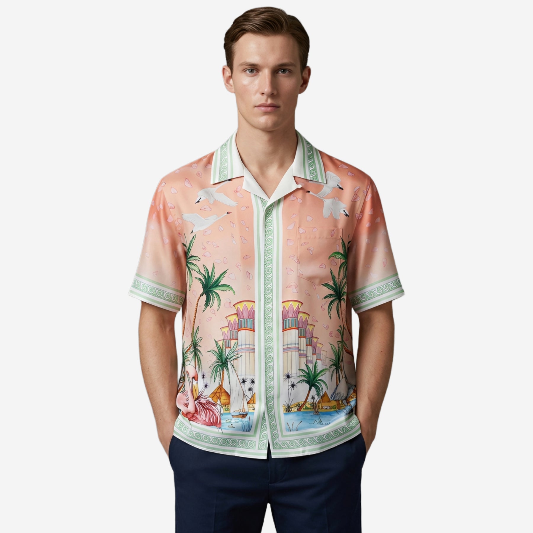Casablanca Ethereal Cuban Silk Shirt