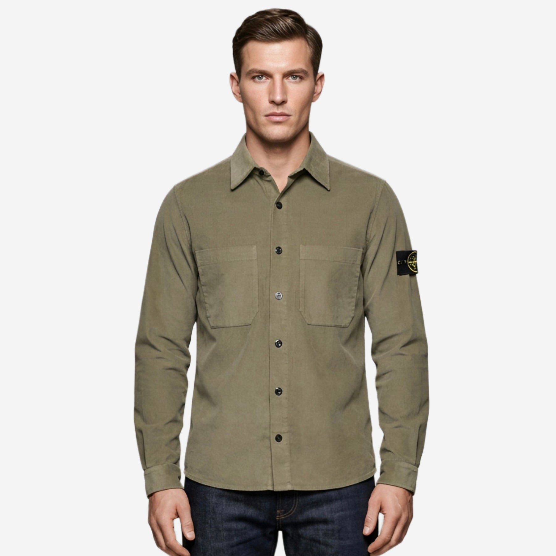 Stone Island Corduroy Military Shirt