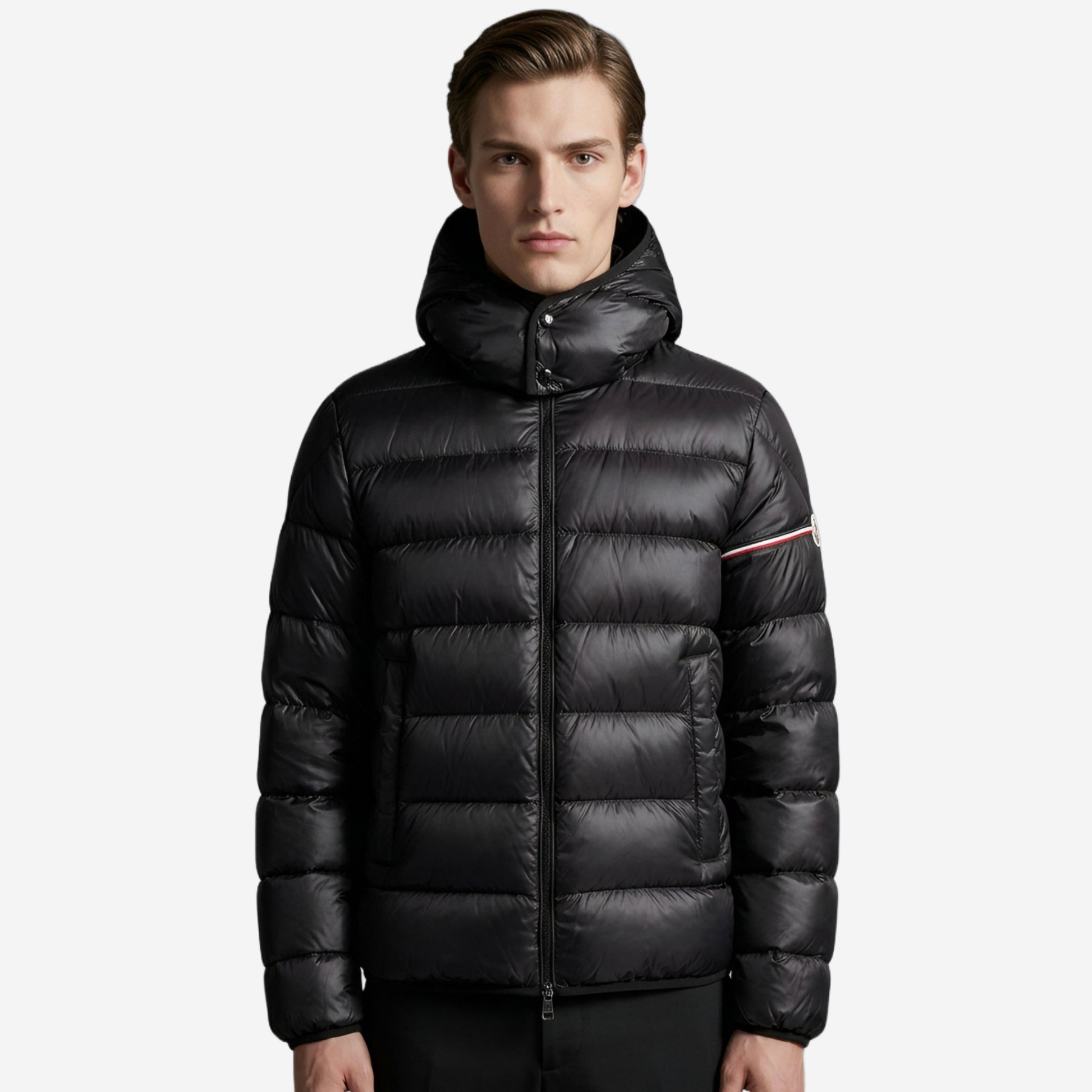 Moncler Ravenlock Hooded Short Down Jacket