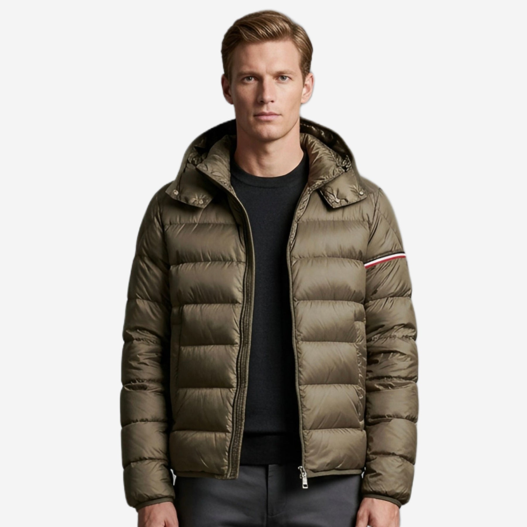 Moncler Ravenlock Hooded Short Down Jacket