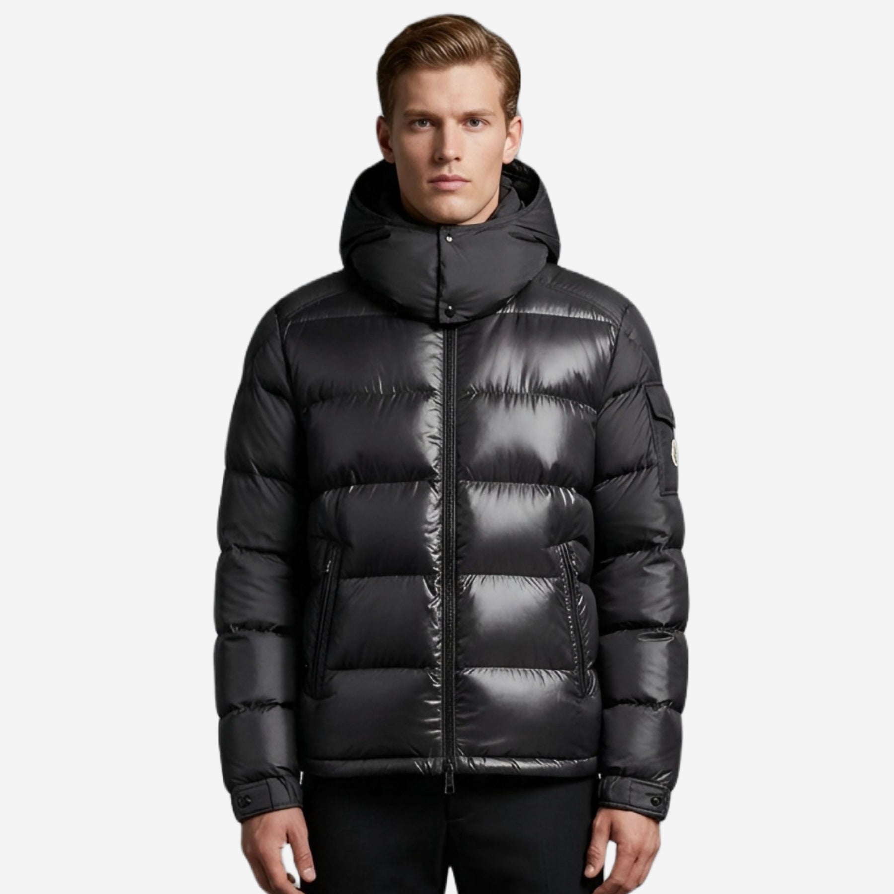 Moncler Maya Hooded Short Down Jacket