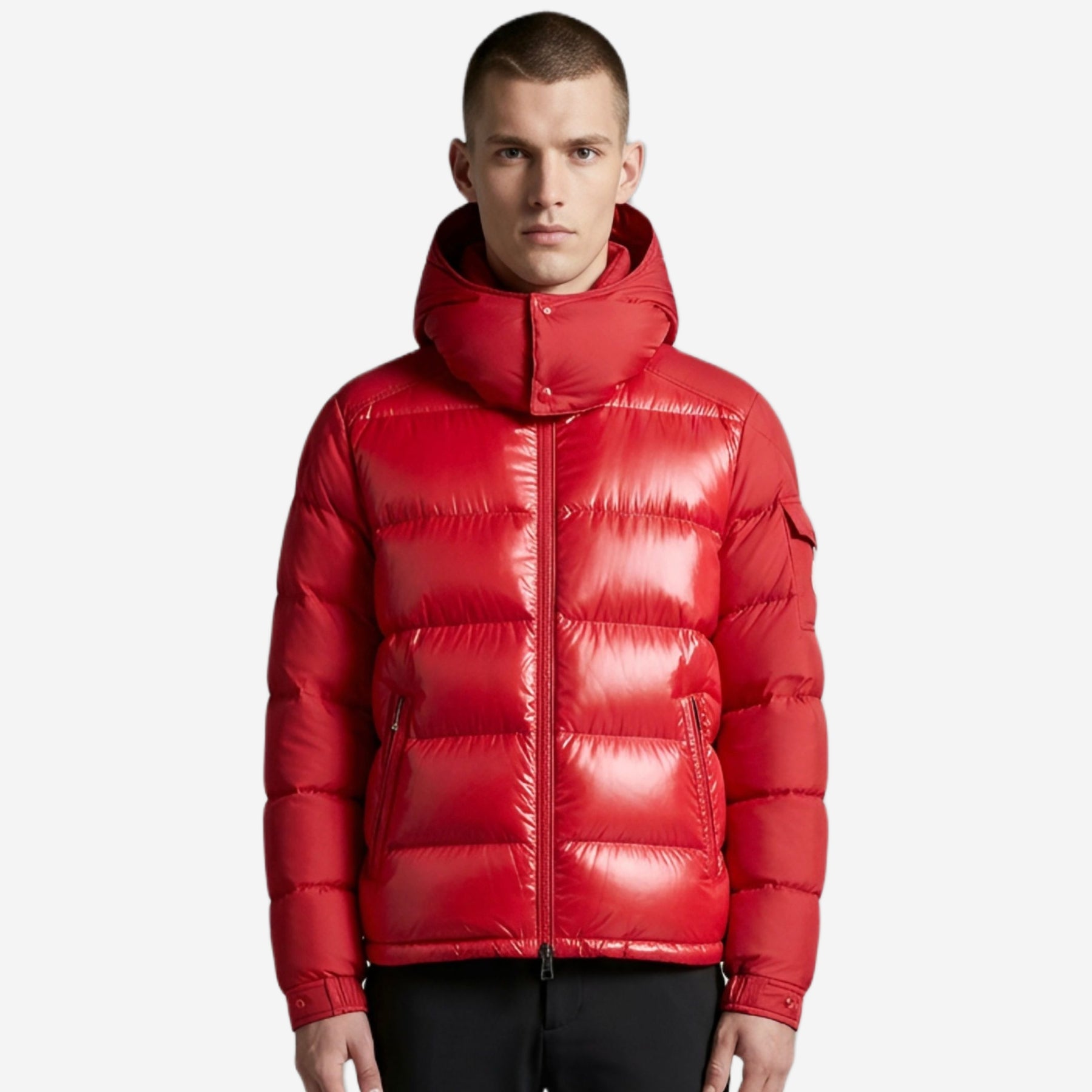 Moncler Maya Hooded Short Down Jacket