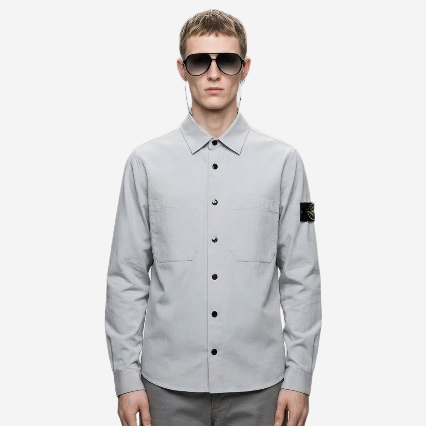 Stone Island 1200042 Cotton Micro Corduroy Shirt Jacket