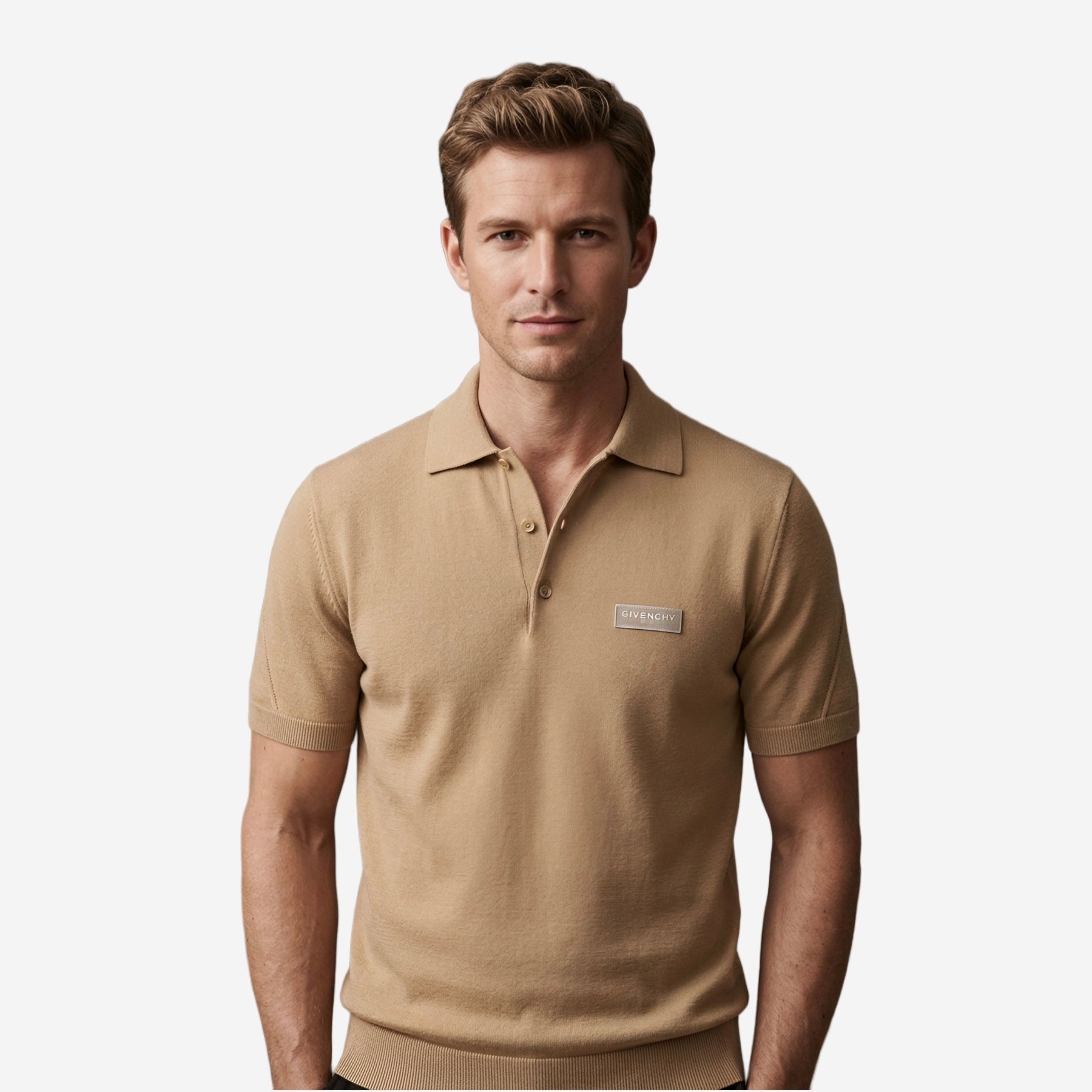 Givenchy Couture Seam Gros Grain Knitwear Polo