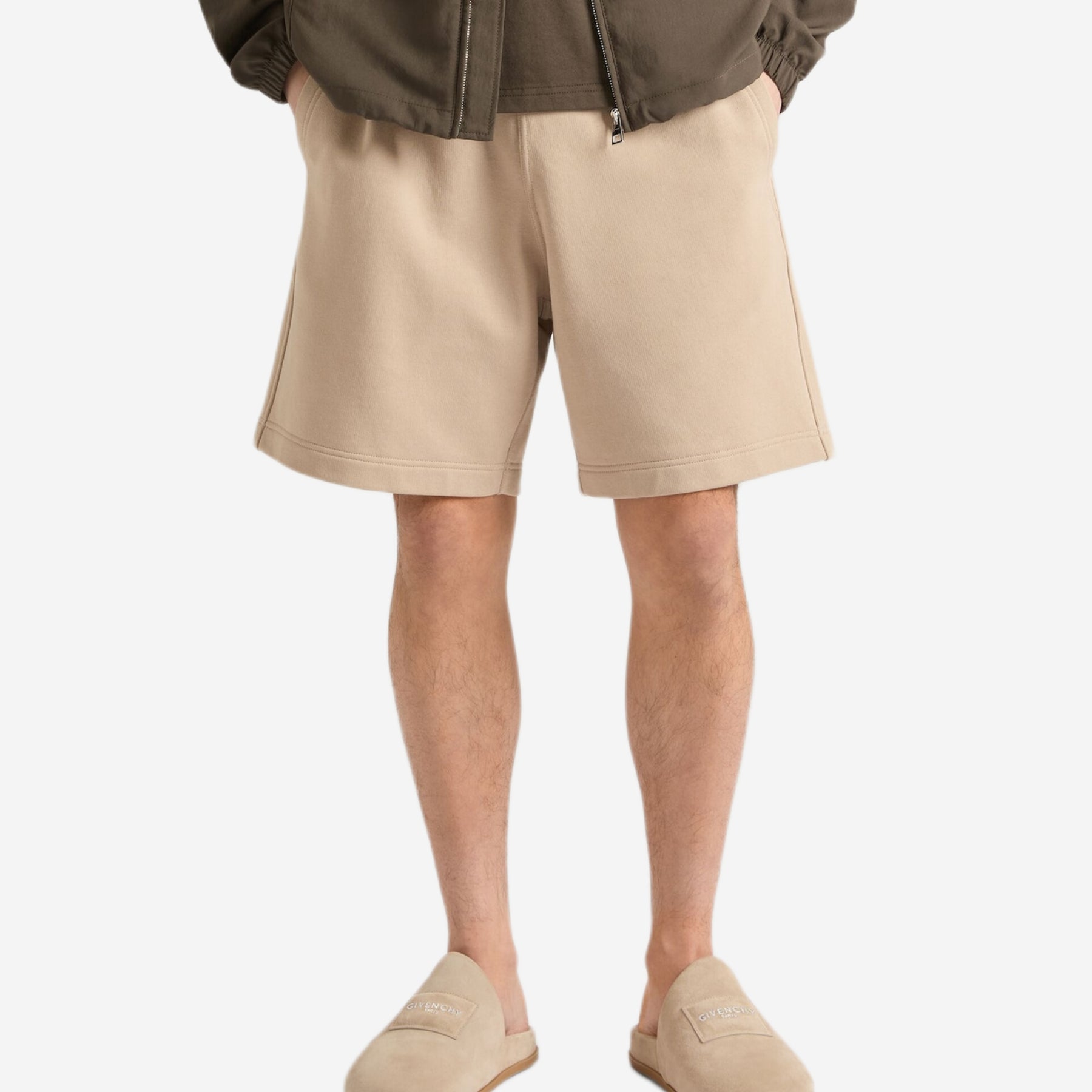 Givenchy Paris Gros Grain Fleece Track Short